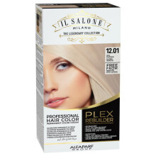 Il Salone Milano Plex Rebuilder Permanente Haarfrbecreme  12.01 Iced Platinum Professionelles Haarfrbeset fr einen natrlichen Glanz und Glanz
