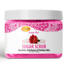 SPA REDI - Sugar Body Scrub Sensual Rose 16 Oz Esfoliante Hidratante Hidratante e Nutritivo Brilho Polons Pele Suave e Fresca - Esfoliante Corpo