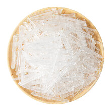 Viktairy Cristaux de Menthol en Vrac 1lb, 100% Pur Cristaux de Menthe Bio | Idéal pour Fabriquer des Laveuses de Douche, Crèmes et Savons