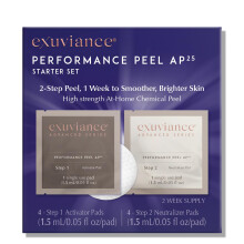 EXUVIANCE Performance Peel AP25 Conjunto inicial Peeling qumico caseiro esfolia suavemente e refina os poros Peeling antienvelhecimento trata li