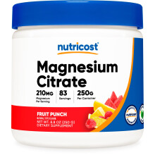 Nutricost Magnesiumcitratpulver (Fruchtpunsch 250 Gramm)