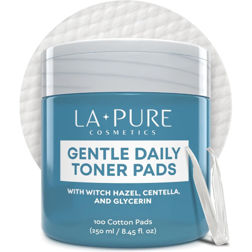Almofadas de toner dirio Witch Hazel e Centella - 100 Ct | Esfoliante hidratante e cuidado dos poros Cuidado coreano - Suave sem lcool com glic
