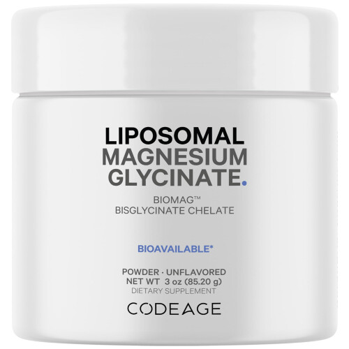 Codeage, Liposomales Magnesium Glycinat Pulver, Ungeschmackt, 3 oz (85,2 g)