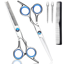 YUQGAOP Hair Cutting Scissors Set Professional Stainless Cutting Hair Scissors Barber Hair Cutting Scissors Thinning Shears Sharp Blades Hairdr