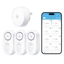 GoveeLife WiFi Water Leak Detector 3 Pack for Home  Water Sensor with 1804ft Long Monitoring Range  Remote Alert with Email & APP Push  Suit for