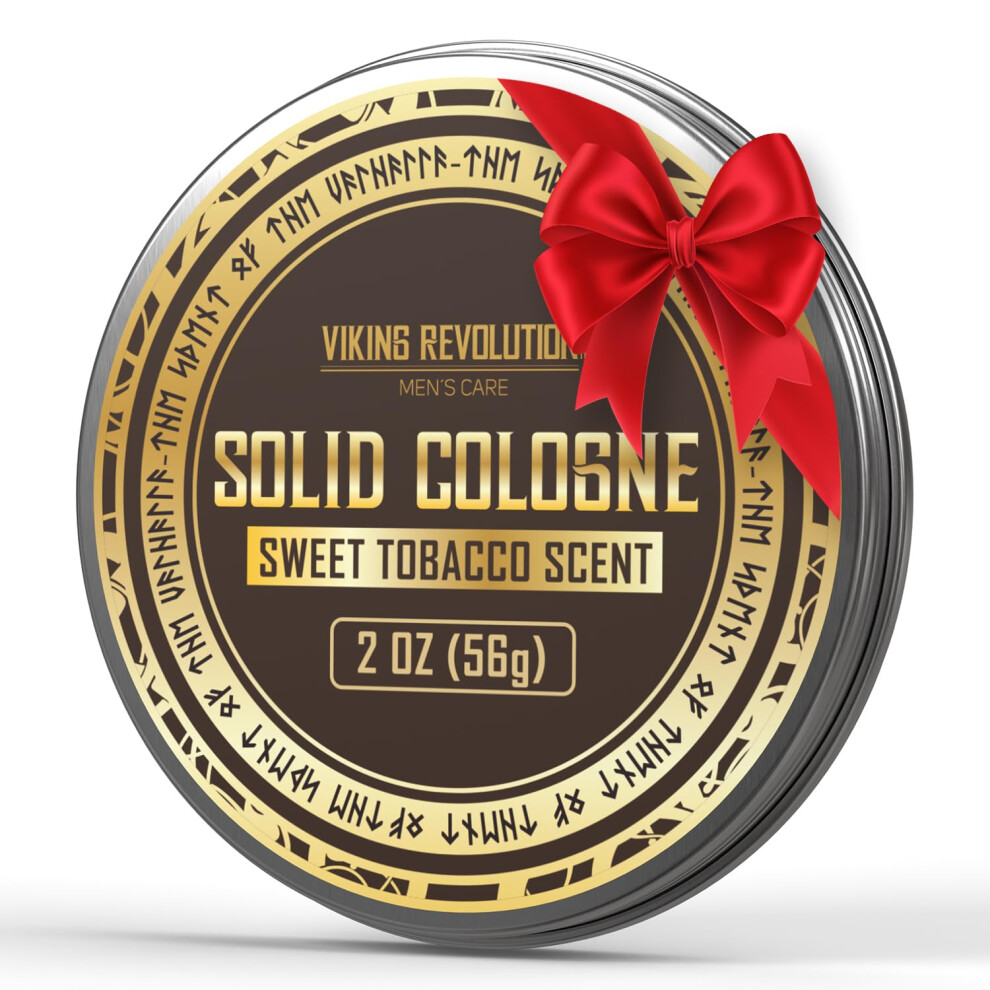 Viking Revolution Sweet Tobacco Mens Solid Cologne Men 2 Oz - Men Solid Perfume Cologne For Men - Balm Cologne For Mens Cologne Balm Travel Colog