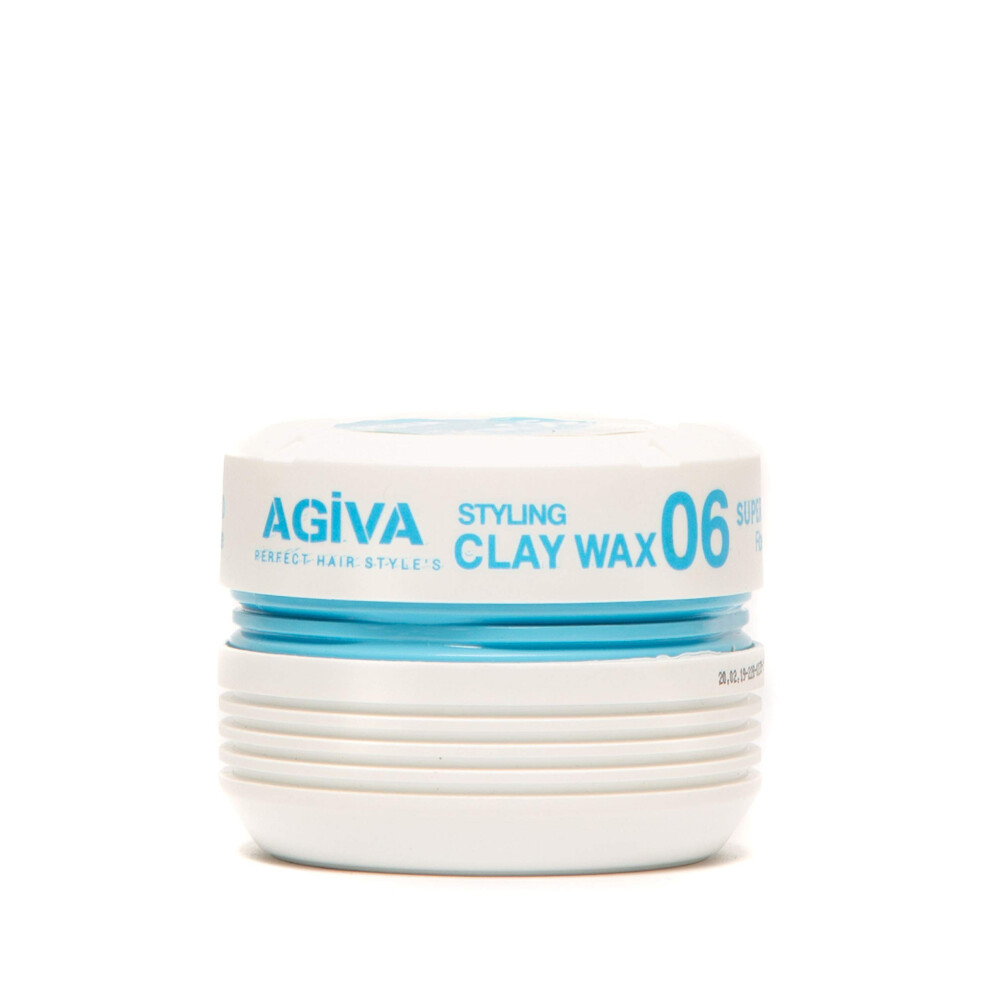 Agiva Hair Styling Fiber Clay Texture Wax 06 Medium Hold Perfect Control Natural Finish 6Oz