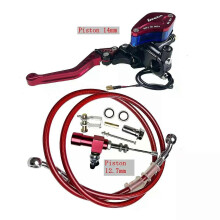 (Rood-SY) met 12,7 mm hydraulische koppelingsset voor motorfietsen, hoofdcilinder, breiolieslang voor