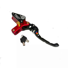 Kit de embrague hidráulico CNC para motocicleta (rojo derecho) de 125 a 250 cc, cilindro maestro de