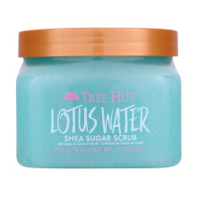 Boomhut Lotuswater Shea Suikerscrub | Exfolirende bodyscrub verwijdert dode, droge huid voor een zacht en gehydrateerd gevoel | Voedende essenti
