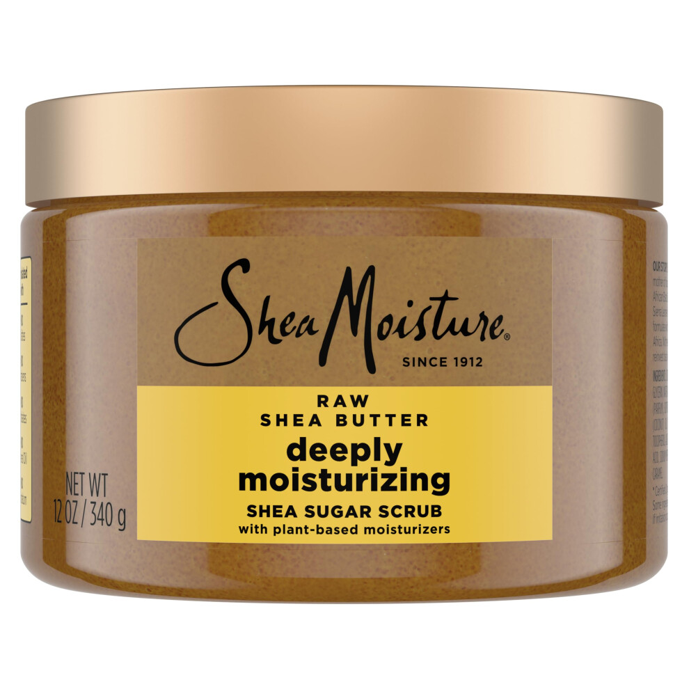 Shea Moisture Sheamoisture Shea Sugar Body Scrub For Moisturize And Restore Dry Skin Raw Shea Butter Deeply Moisturizing Body Scrub With 24H Nutr