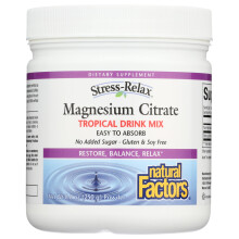 Natural Factors, Magnesiumcitrat, Tropisches Getränkepulver, 8,8 Unzen (250 g)