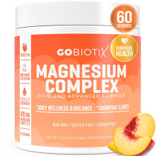 GoBiotix Magnesiumglycinat-Pulver Magnesiumkomplex-Ergnzung mit Citratmalat und Glutaminchelat zuckerfrei, gentechnikfrei 420 mg pro