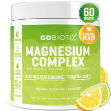 GoBiotix Magnesiumglycinat-Pulver Magnesiumkomplex-Ergnzung mit Citratmalat und Glutaminchelat zuckerfrei, gentechnikfrei 420 mg pro