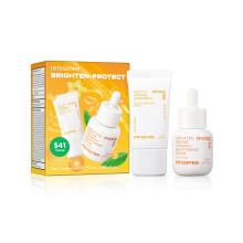 innisfree Brighten + Protect Set  Skincare Set with Korean Sunscreen for Face and Vitamin C Serum for Glow and Radiance