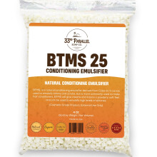 33  parallelo | Emulsionante di condizionamento BTMS 25 (4 once) | Besentrimonium Methosolfato Cetearilico Condizionatore emulsionante dell'alcool |