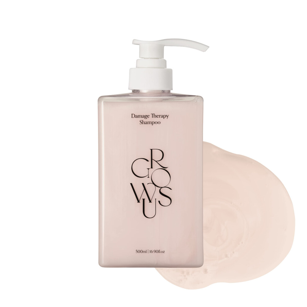 Growus Damage Therapy Shampoo - Salicylic Acid Niacinamide Dexpanthenol Protein Anti Hair Loss Free From Paraben And Surfate Nourishing Sha