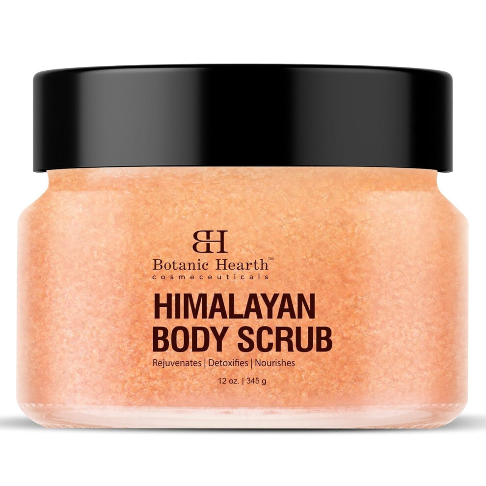 Botanic Hearth Himalayan Salt Body Scrub With Lychee Oil Exfoliating Body Scrub Act As Body Exfoliator & Helps With Moisturizing Skin Acne Cel