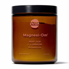 Magnesi-Om Nahrungsergnzungsmittel fr ruhige Entspannung und Regelmigkeit mit Magnesium und L-Theanin zuckerfreier Beerengeschmack