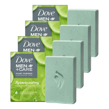DOVE MEN + CARE Pflanzenbasierte Naturseife mit Limette + Avocadoöl zur Reinigung und Hydratation