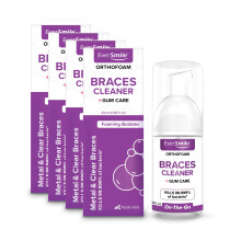 EverSmile OrthoFoam Braces Cleaner - Travel Size - Brushable Foam Whitens Teeth, Eliminates Bacteria, Fights Plaque and Bad Breath - Cleans Under Meta