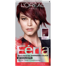 L'Oreal Paris Feria Multi-facetteret skinnende permanent hrfarve 41 knust granat (rig mahogni) Pakke med 1 hrfarve