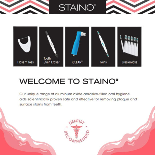 Staino Tooth Stain Eraser Dental Tool - 2 Erasers/Unit 2
