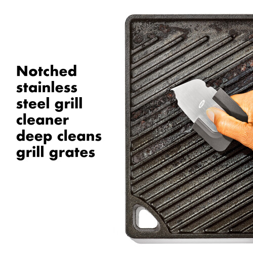 OXO OXO Outdoor Kitchen 3-in-1 Squeegee and Scraper Red/Grey 1