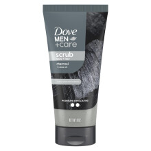 Dove Men+Care Esfoliante corporal e facial com carvo e leo de cravo esfolia profundamente para pele hidratada e nutrida 100% limpador suave sem
