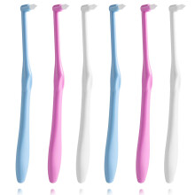 LOVEWEE End-Tuft Tapered Trim Tandenborstel 6 STUKS Getufte Tandenborstel Tussenruimteborstel Wijsheid Gap Tandenborstel voor Orthodontische Beug