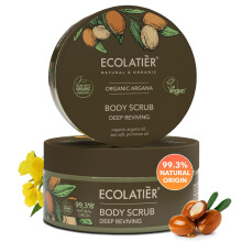 Bodyscrub met biologische arganolie - Diep herlevende zout-exfolirende bodyscrub voor dames en heren 99,3% natuurlijke, veganistische, zachte hy
