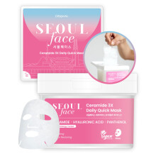 DERMAL Seoul Face Ceramide 3X Daily Quick Mask 36 Blatt koreanische Hautpflege vegane Tencel-Gesichtsmasken intensiv feuchtigkeitsspendende Elast