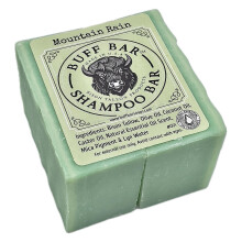 Big Crazy Buffalo Pure Bison Loj Buff Shampoo Bar Mountain Rain (2 balen) - Vune morsk soli, mechu a frzie - Cist Hydratuje prirozene Bez barviv