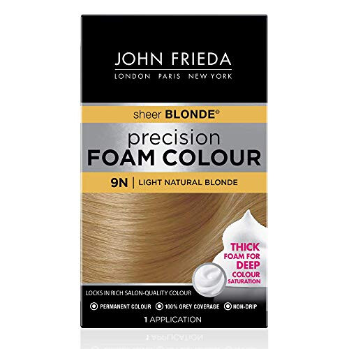 John Frieda John Frieda Precision Foam Colour, Ανοιχτό Φυσικό Ξανθό 9N, Χρώμα Μαλλιών, Κάλυψη Γκρίζων
