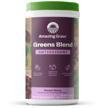 Amazing Grass Greens Superfood antioksidantti: Greens jauhe luomu Spirulina juurikasjuurijauhe Selderberry & Probiotics Sweet Berry 60 annosta (pakka