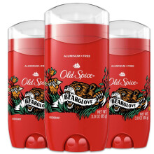 Old Spice Aluminiumfreies Deodorant fr Mnner mit 48-Stunden-Schutz, Bearglove-Duft, 3 Unzen, 3er-Packung