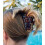 Camila Paris CP1380 2PK Grampo de cabelo francs para mulheres 3,25 polegadas Grampos de garra de cabelo para meninas Jaw Tortoise Celulose Moda 2