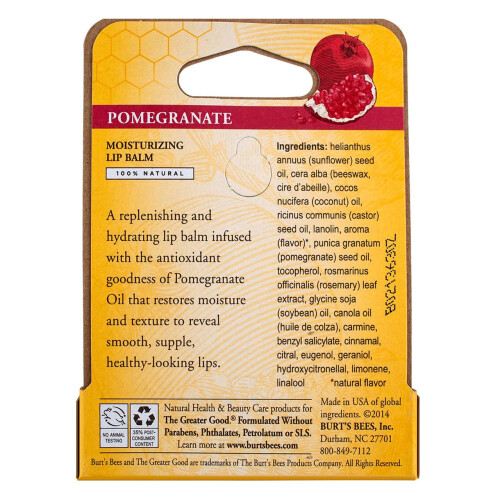 Burt's Bees Burt's Bees Läppbalsam, Granatäppleolja, 0,15 Ounce (5-pack) 2