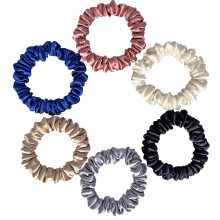 Conjunto de elsticos de cetim de luxo SILVR BEAR, MESMOS 6 CORES DA PIC, conjunto de elsticos anti-quebra de cabelo para meninas, mulheres, mel