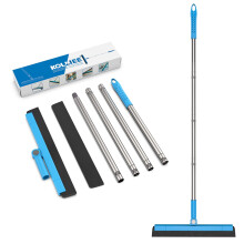 KOLLIEE Bodenabzieher, verstellbar, 149,9 cm, langer Griff, professioneller Bodenabzieher mit Haken, Wasserabzieher, Schaumstoffklinge fr Betonboden