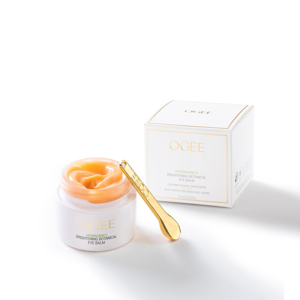Ogee Botanical Eye Balm - Certified Organic Brightening Eye Cream For Dark Circles And Puffinesss - Made With Natural Retinol Alternative & Hyalu