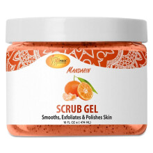 SPA REDI - Esfoliante Esfoliante Pedra-Pomes Gel Mandarim 16 Oz - Manicure Pedicure e Esfoliante Corporal Infundido com cido Hialurnico Aminoc