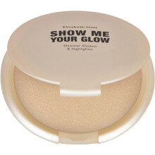 Elizabeth Mott zeigt mir Ihr Glow-Shimmer-Schatten- und Highlighter-Make-up natrliches Glow-Make-up fr das Gesicht tierversuchsfrei und paraben