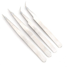 HEEPDD Pinzas, 4PCS Pinzas de Serger con Puntas Serradas, Pinzas de Acero Inoxidable
