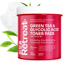 Glykolsure- und Grntee-Toner-Pads mit Centella Asiatica VIT B5 AHA BHA 150 Peeling-Pads mit doppelter Textur peelen die oberflchliche Haut und red