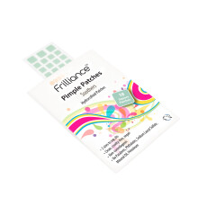 Frilliance Green Square Kalmerende alo en hydrocollode acne-puistjespleisters voor zits en puistjes (18 stuks, 2 maten) Spotbehandelingssticker