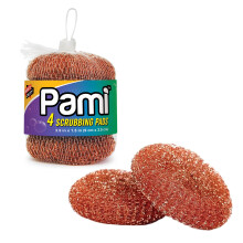 PAMI Heavy Duty -kupariset hankaustyynyt - Kuparivillaiset astianpesurit lian ja lian puhdistukseen - Metallipesusienet keittiöön ja kylpyhuoneeseen