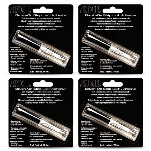 Ardell Ardell Brush on Striplash Adhesive Clear 5ml x 4 Pack