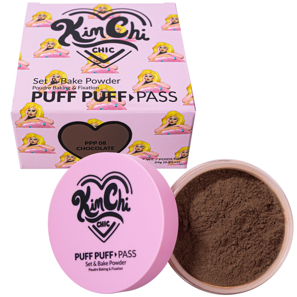 Kimchi Chic Beauty Puff Puff Pass Set and Bake Powder  Loose Face Powder with Extra Fluffy Setting Powder Puff  Soft Brown Face Makeup for Uneven-image-OPC-PHXSN5J-NEW