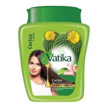 Vatika Naturals Hork olejov maska ??na vlasy - Kaktus & Cesnek & Multivitamn pro such pokozen Vyivujc a posilujc Hloubkov kondicionr pro